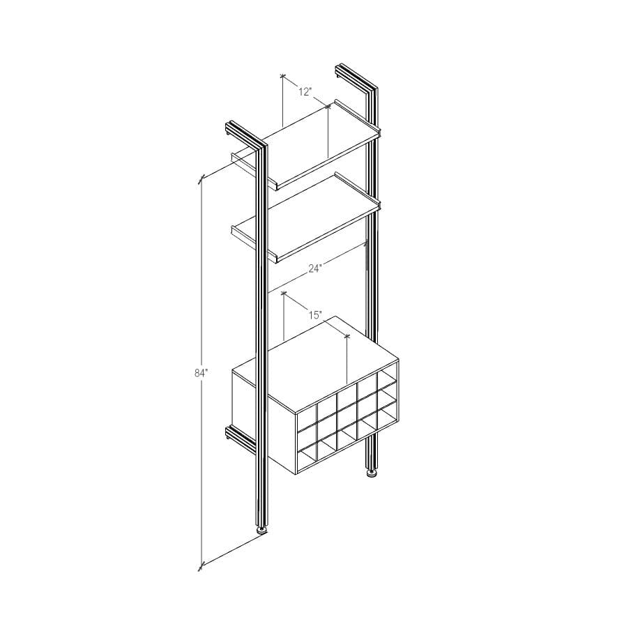 Modular Shelving Wine Storage Series