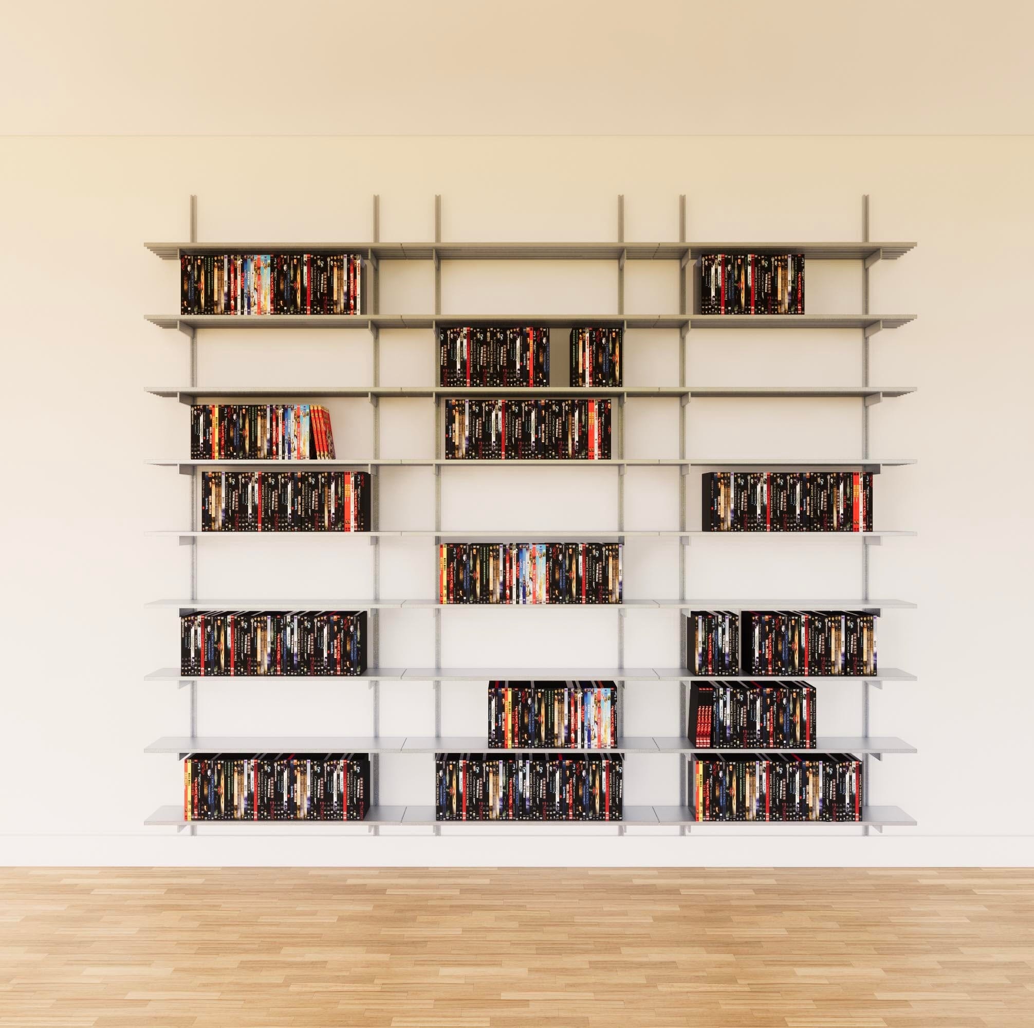 Wall Mounted DVD Storage Shelving