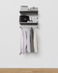 Wall-Mounted Closet Shelves w/ Hanger Bar