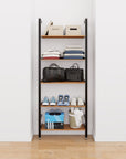 Adjustable Closet Shelving System - 5 Shelves.