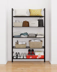 Adjustable Closet Shelving System - 5 Shelves.
