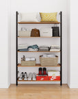Adjustable Closet Shelving System - 5 Shelves.