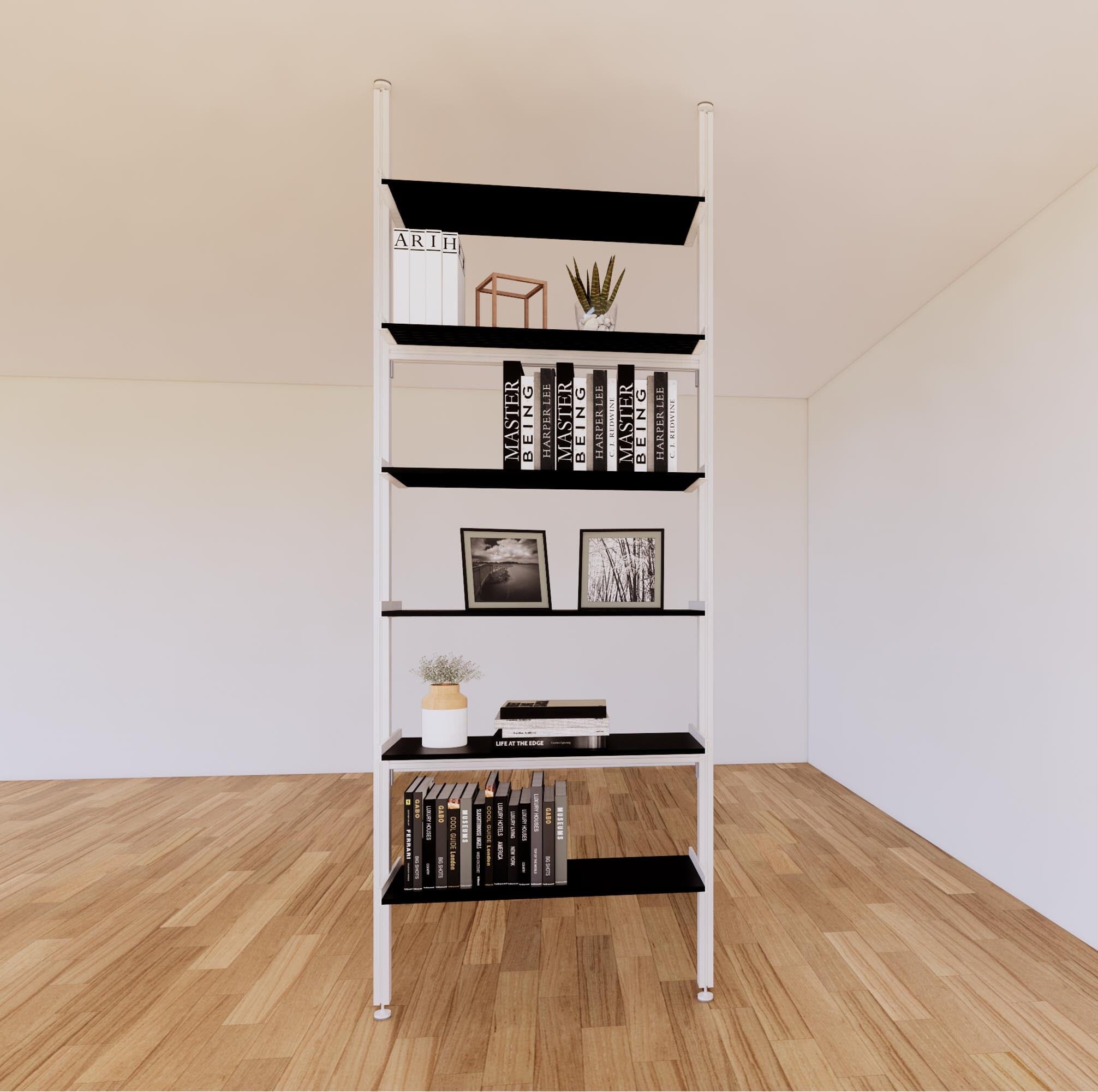 ModShelf Floor to Ceiling Room Divider with Shelves