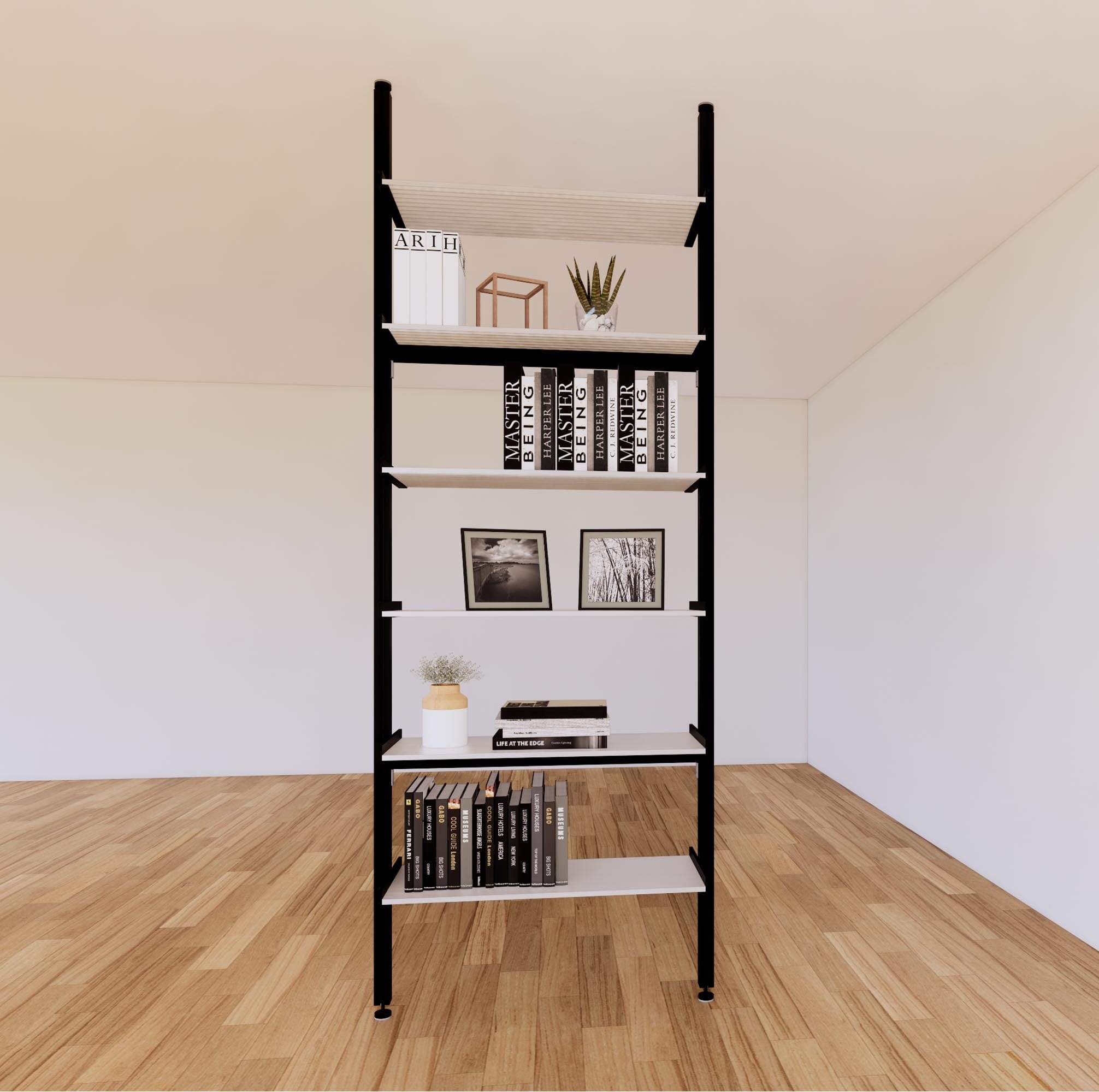 ModShelf Floor to Ceiling Room Divider with Shelves