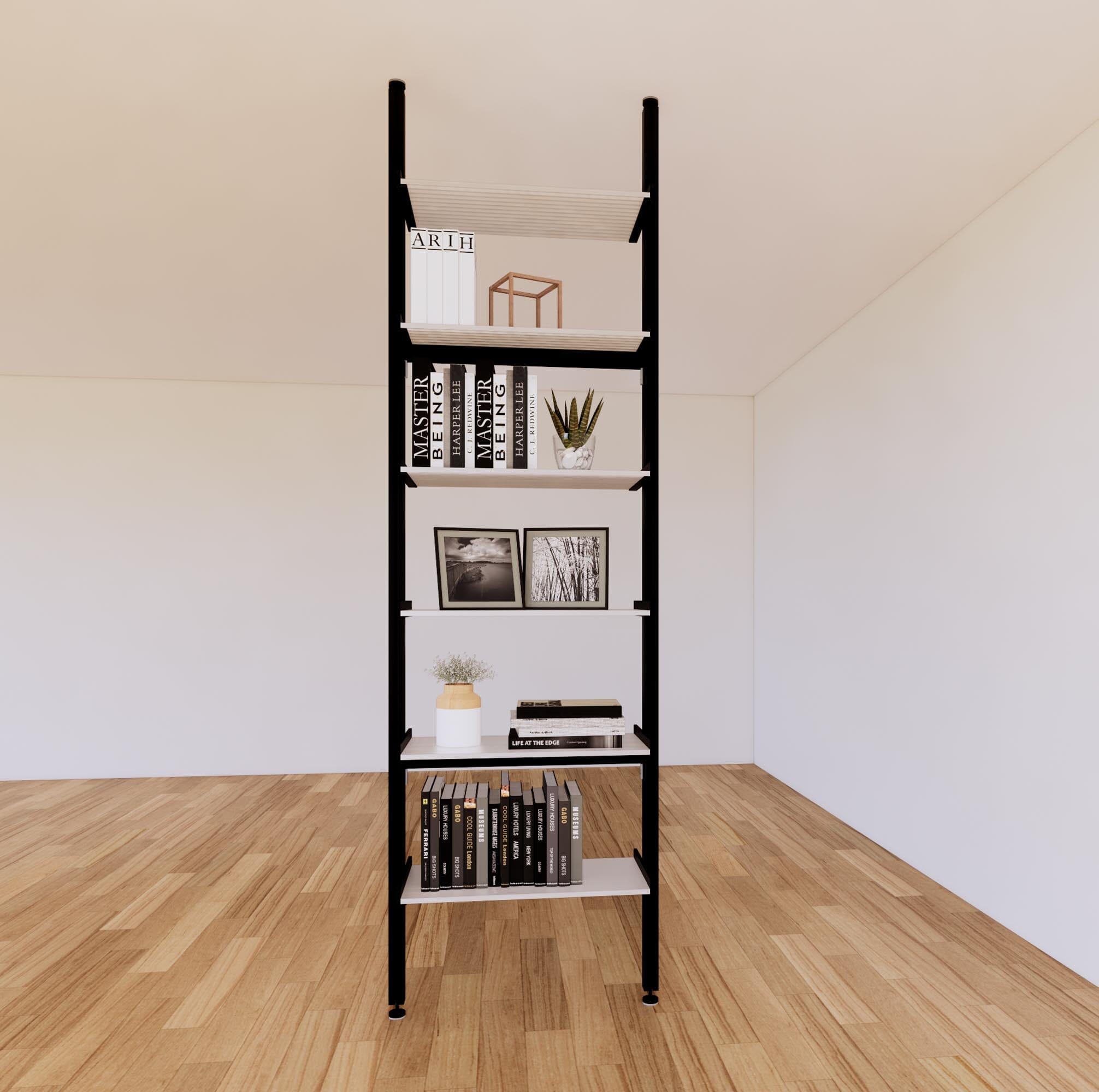 ModShelf Floor to Ceiling Room Divider with Shelves