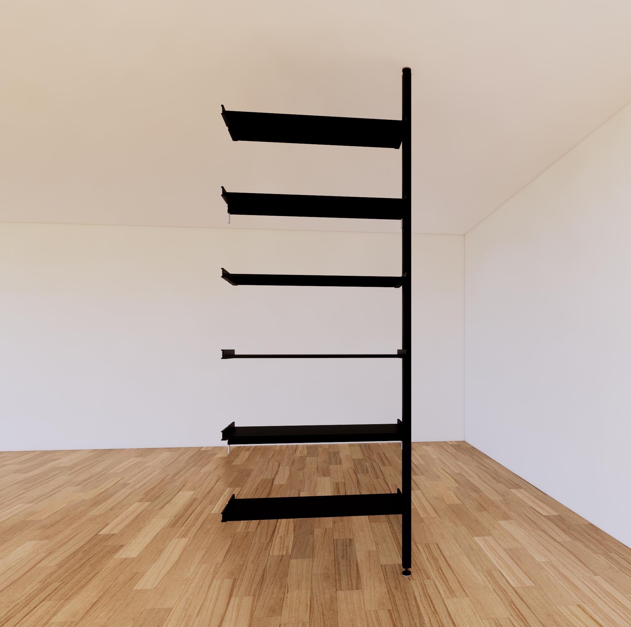 Floor to Ceiling Room Divider Shelving