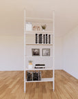 ModShelf Floor to Ceiling Room Divider Shelving w/Cabinets