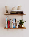 Wall Mounted Shelving Units - 2 Shelf Wood