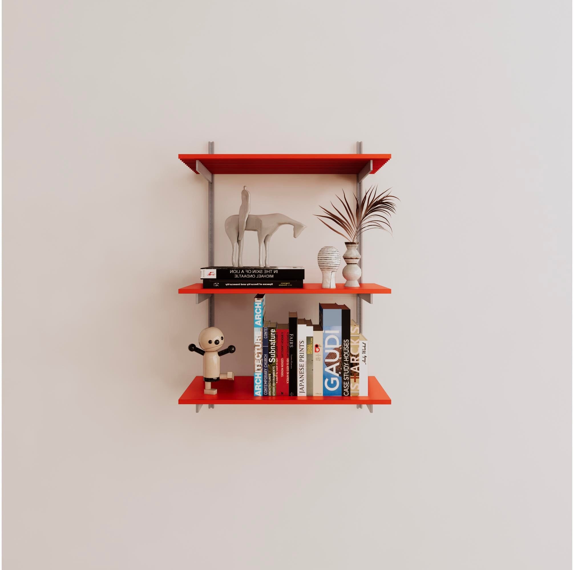 Wall Mounted Shelving Units - 3 Shelf Aluminum