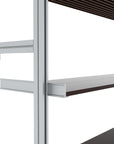 Modular shelving unit, shown in a close-up detail view.