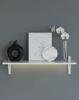 Floating Aluminum Shelf with LED Channel
