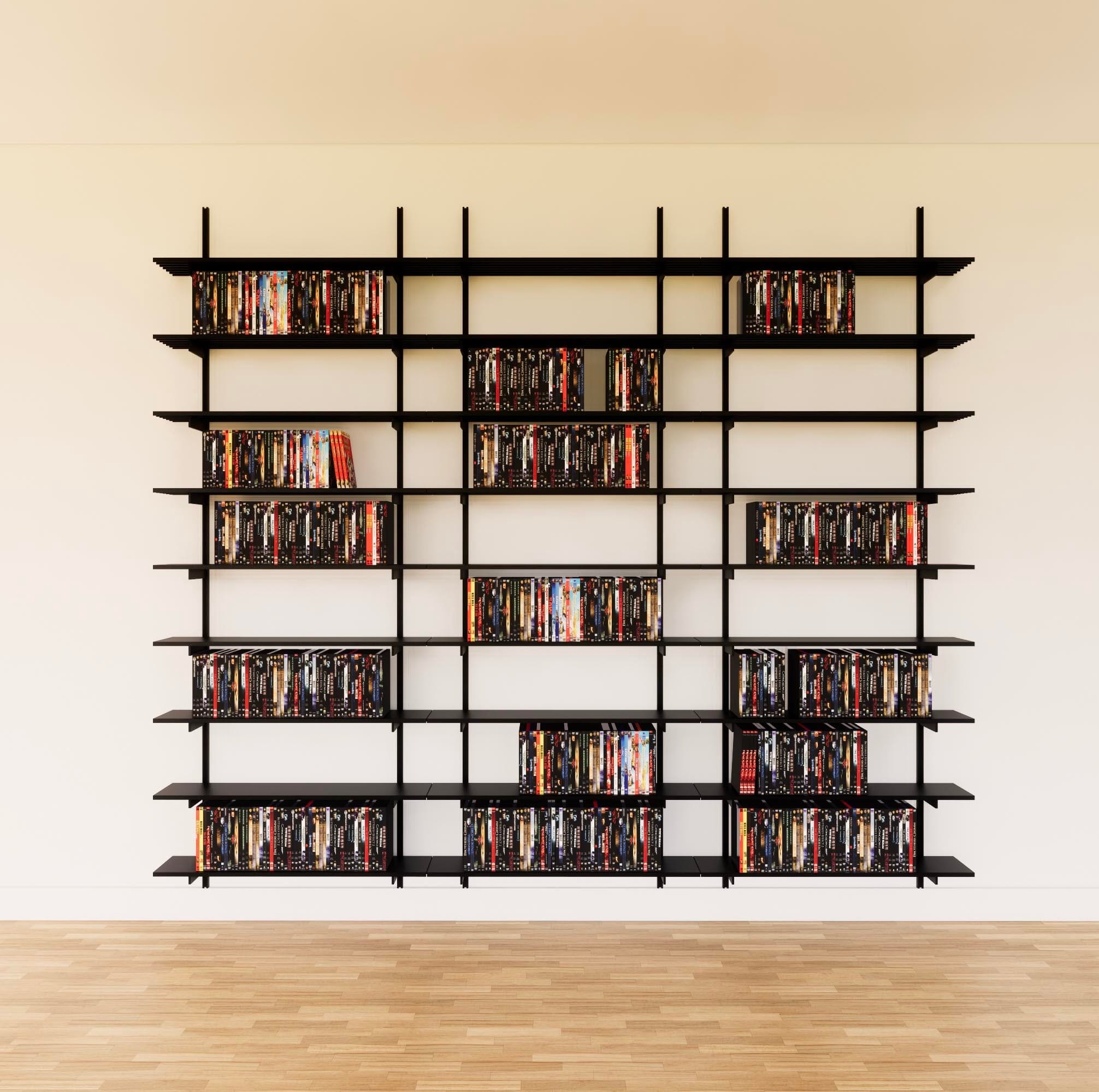 Wall Mounted DVD Storage Shelving