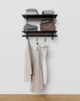 Wall-Mounted Closet Shelves w/ Hanger Bar