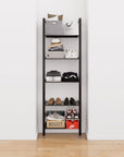 Adjustable Closet Shelving System - 5 Shelves.