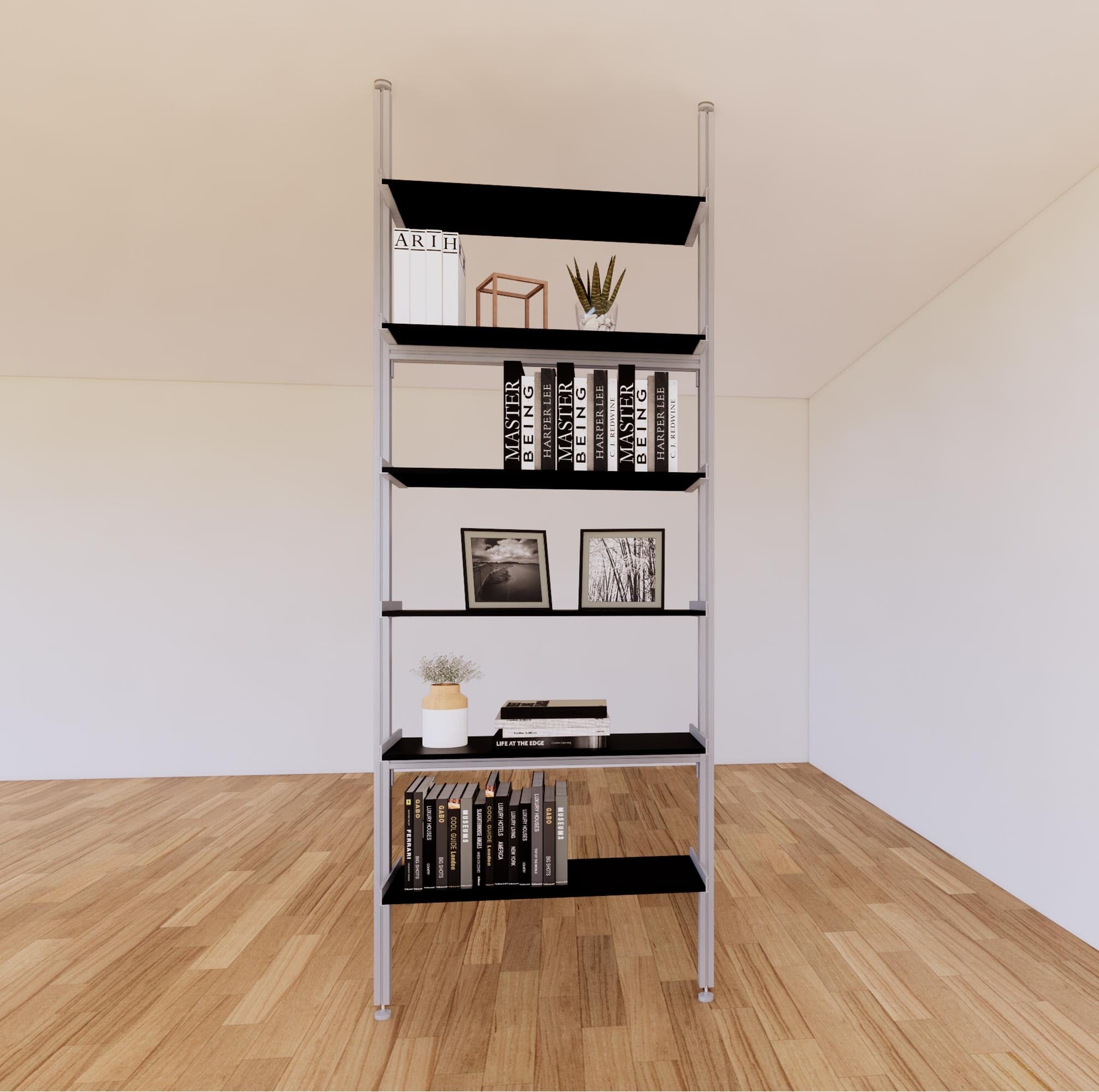 ModShelf Floor to Ceiling Room Divider with Shelves
