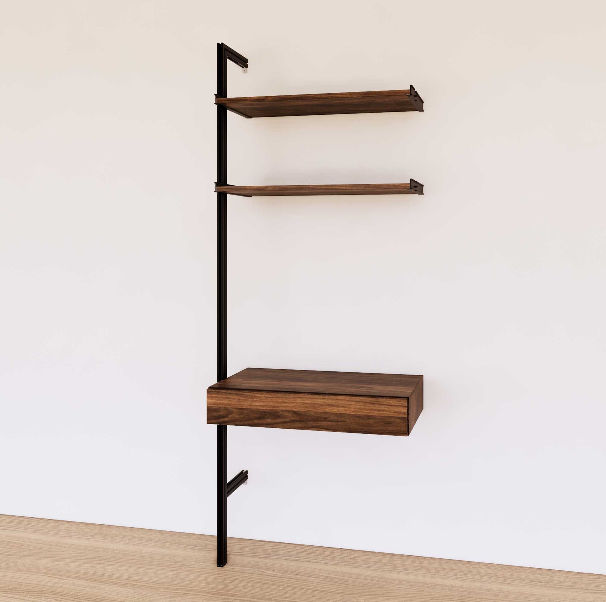 31&quot; Desk Option + Shelves Add On