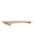 WAL shelf with Casting Light shelf and satin supports, shown as a single modular shelf with side brackets.
