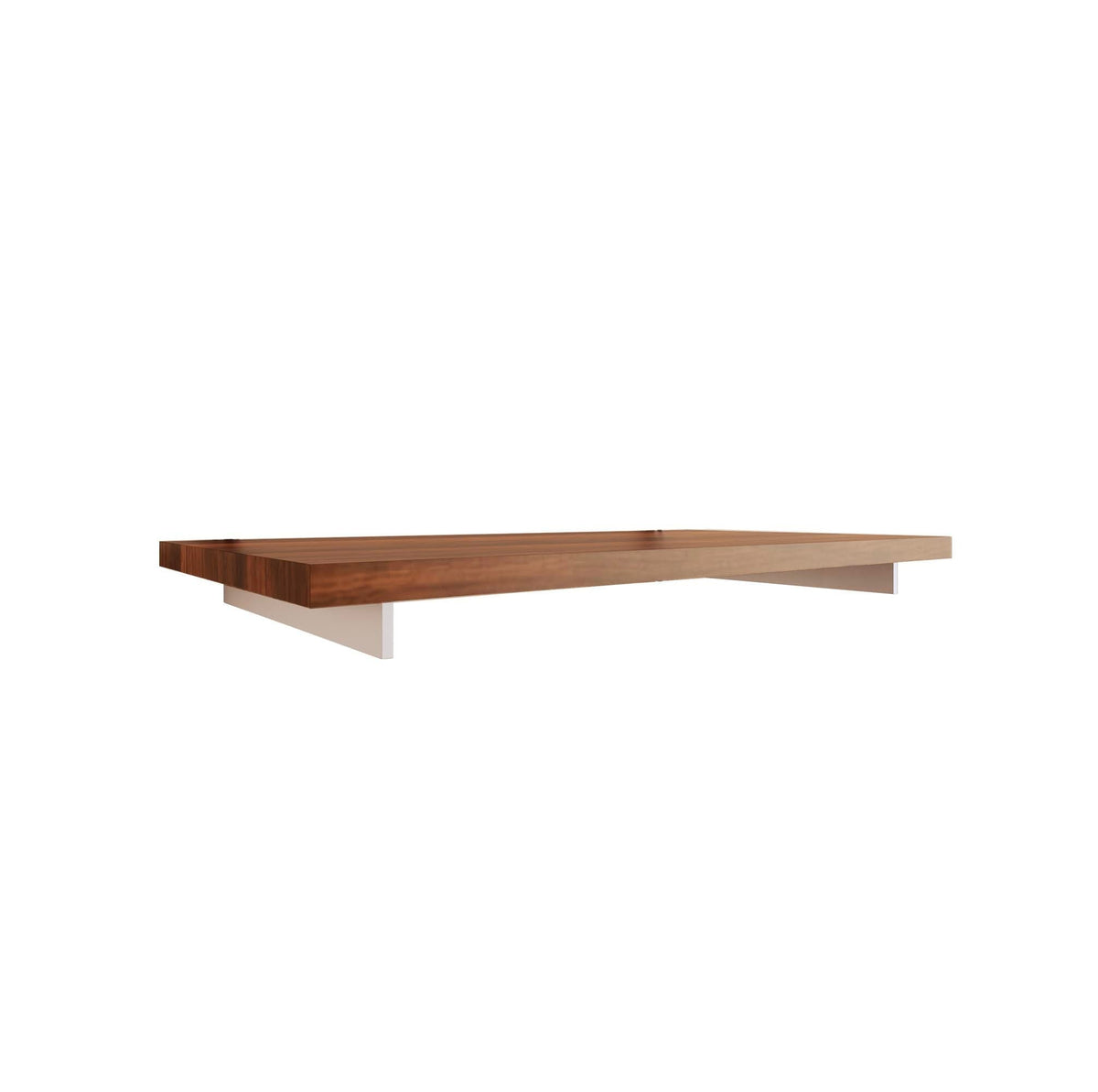 WAL shelf with Tea for Two shelf and white supports, shown as a single modular shelf with side brackets.