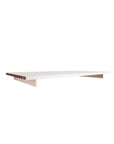 WAL shelf with white shelf and white supports, shown as a single modular shelf with side brackets.