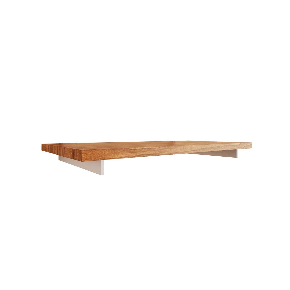 WAL shelf with Tea for Two shelf and white supports, shown as a single modular shelf with side brackets.