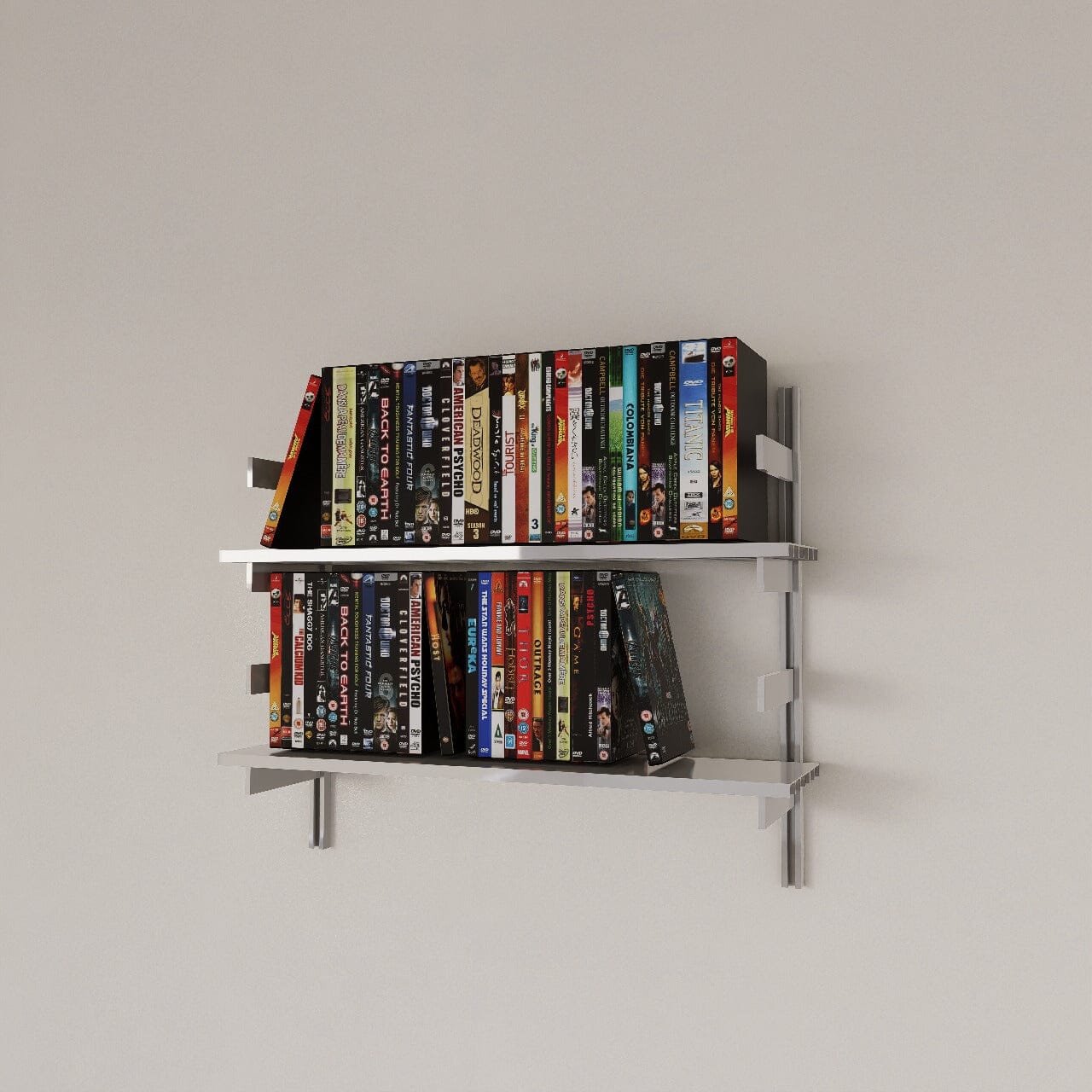 Wall Mounted DVD Storage Shelving - Jeff's Collection